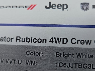 2020 Jeep Gladiator Rubicon 4X4
