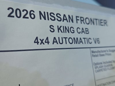 2026 Nissan Frontier King Cab® S
