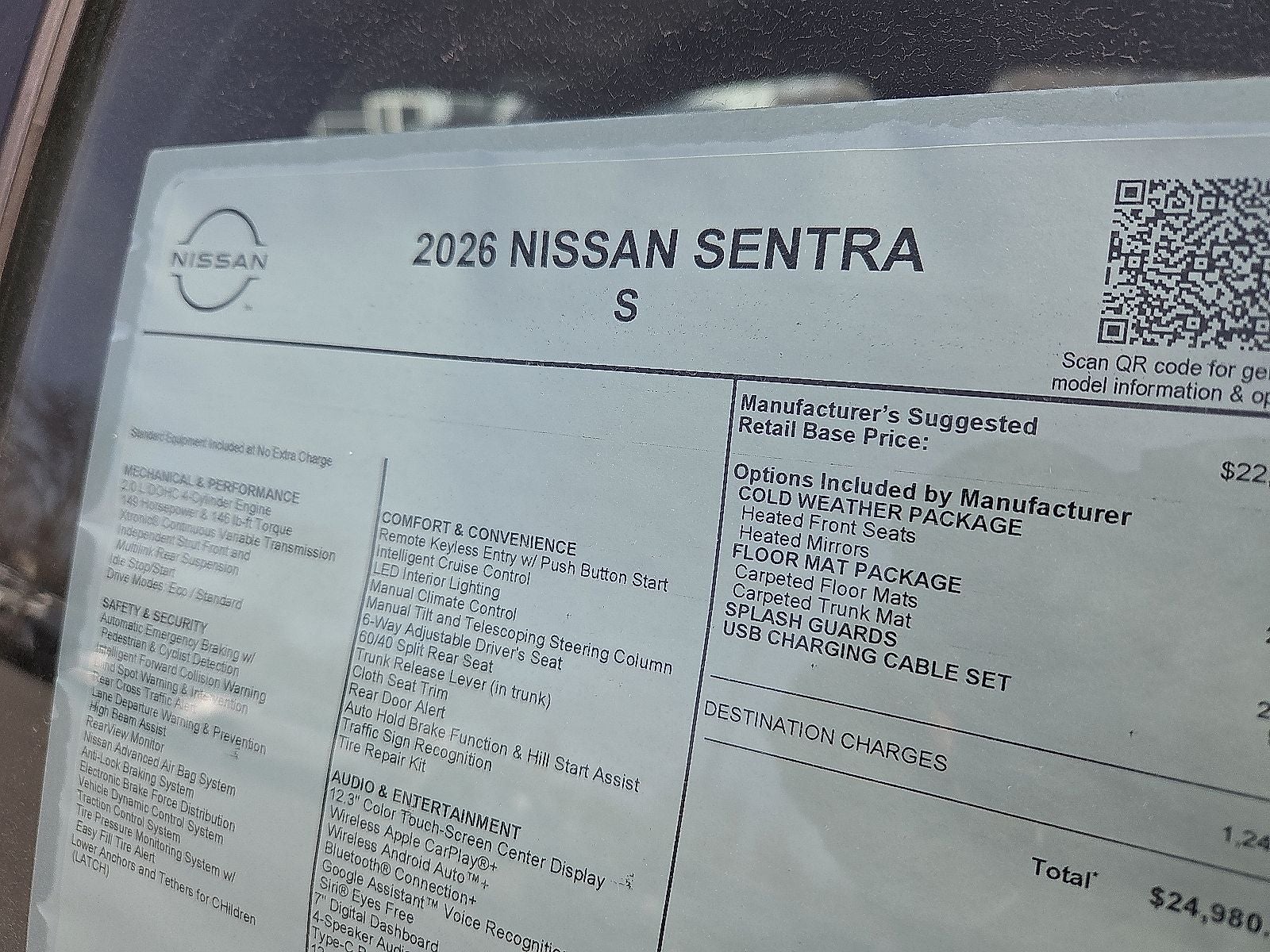 2026 Nissan Sentra S