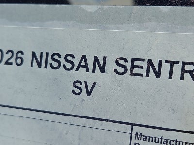 2026 Nissan Sentra SV