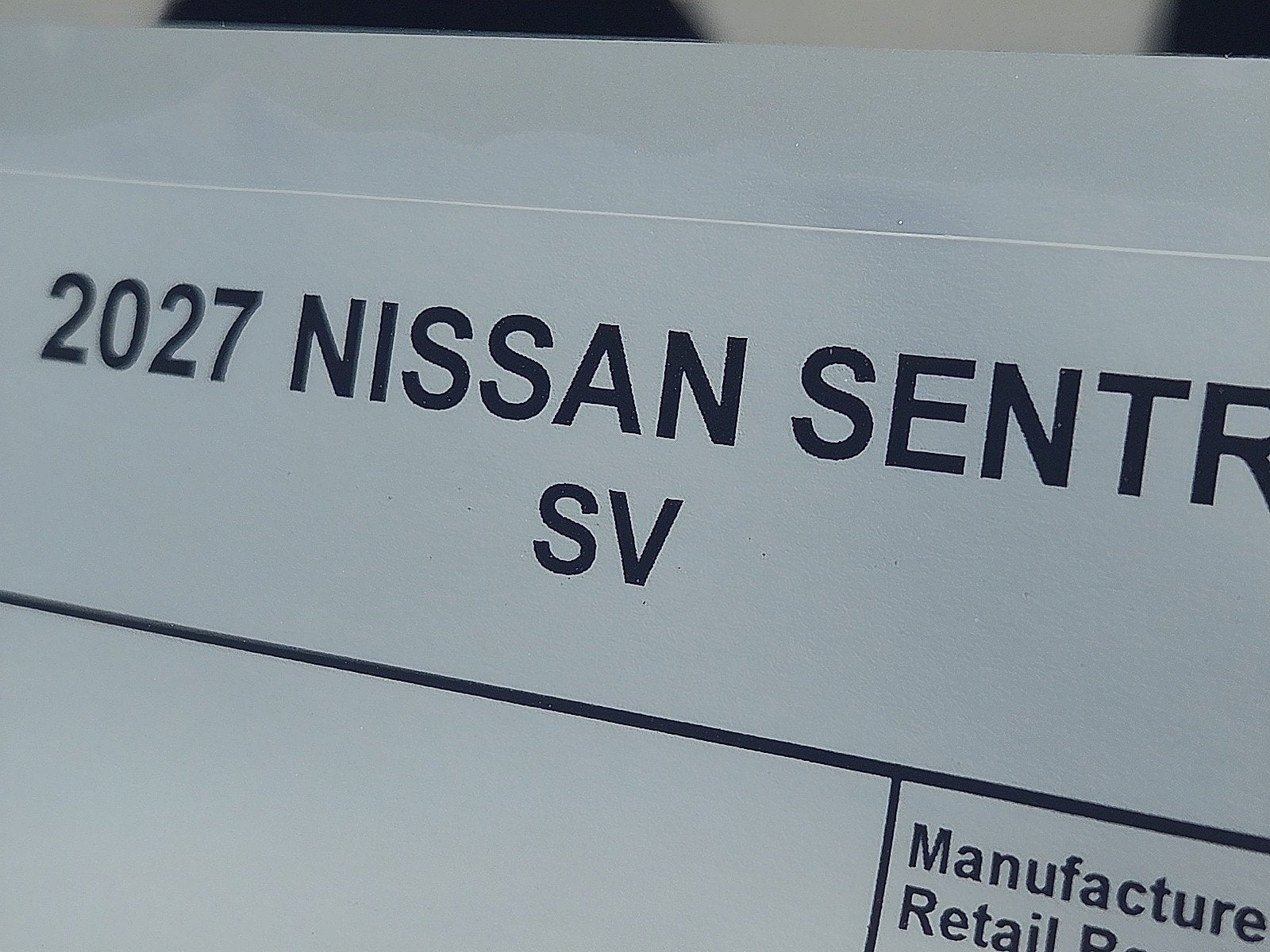 2027 Nissan Sentra SV