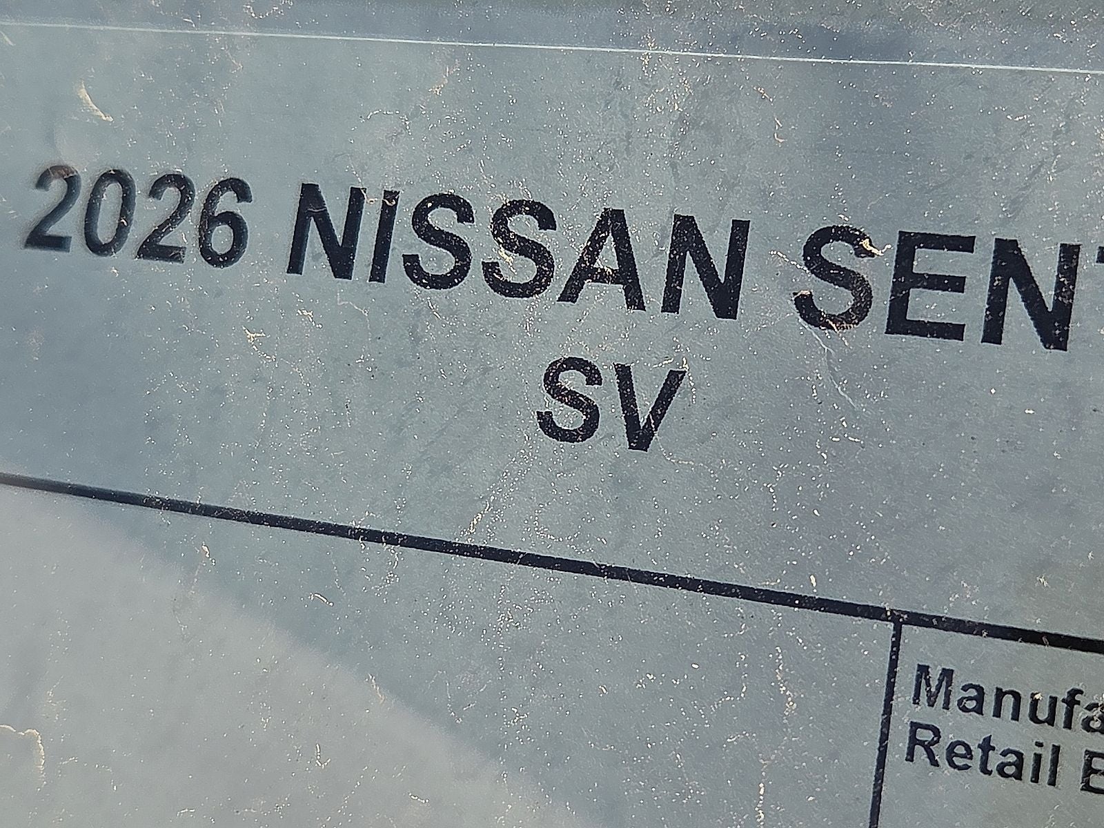 2026 Nissan Sentra SV