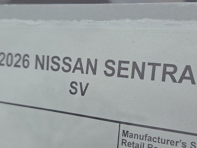 2026 Nissan Sentra SV