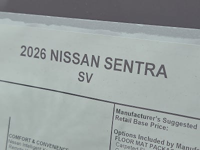 2026 Nissan Sentra SV