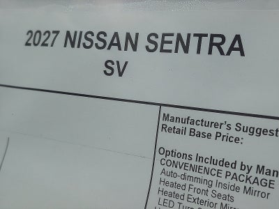 2027 Nissan Sentra SV