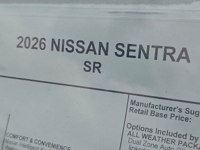 2026 Nissan Sentra SR