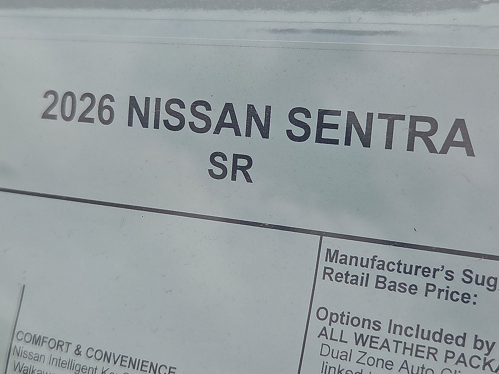 2026 Nissan Sentra SR