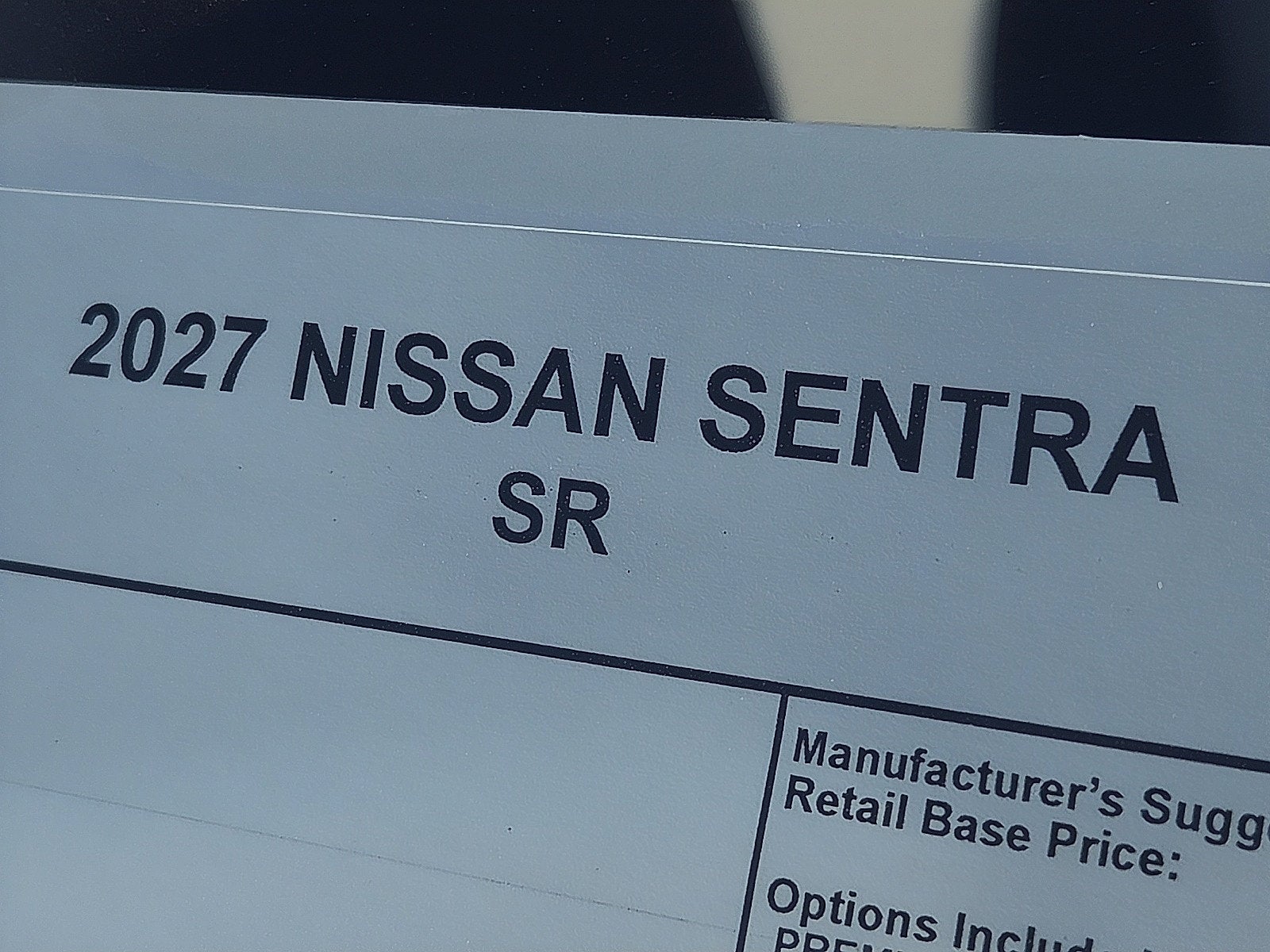 2027 Nissan Sentra SR