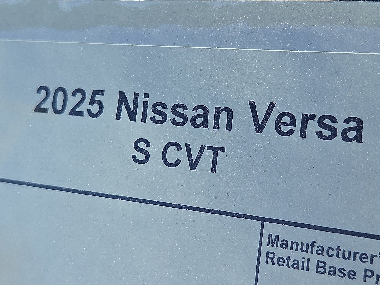 2025 Nissan Versa S