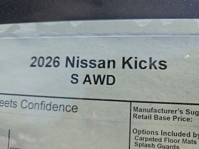 2026 Nissan Kicks S