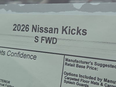 2026 Nissan Kicks S