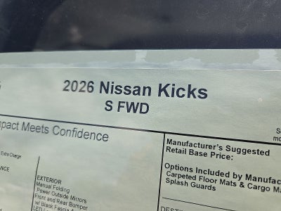 2026 Nissan Kicks S