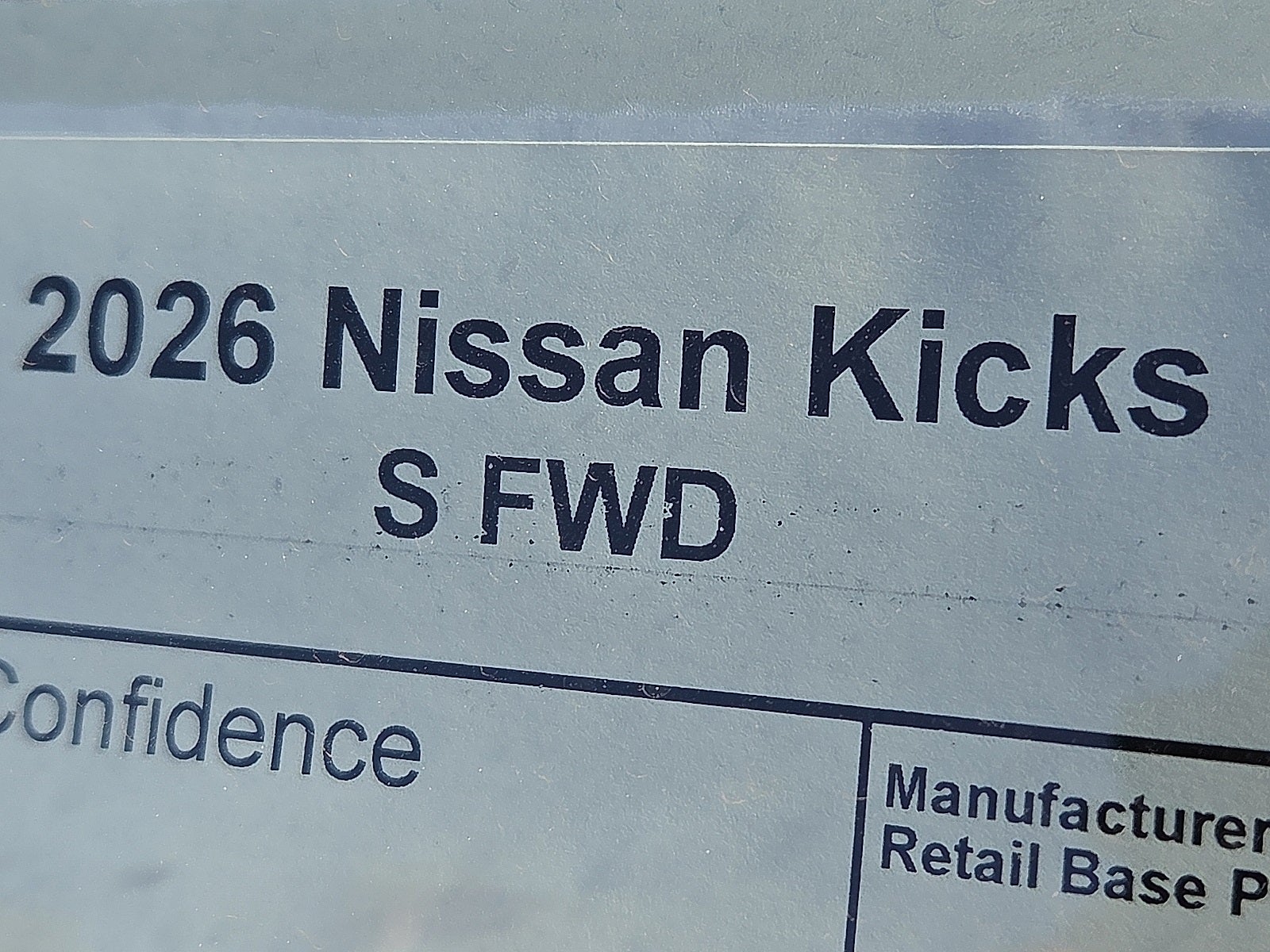 2026 Nissan Kicks S