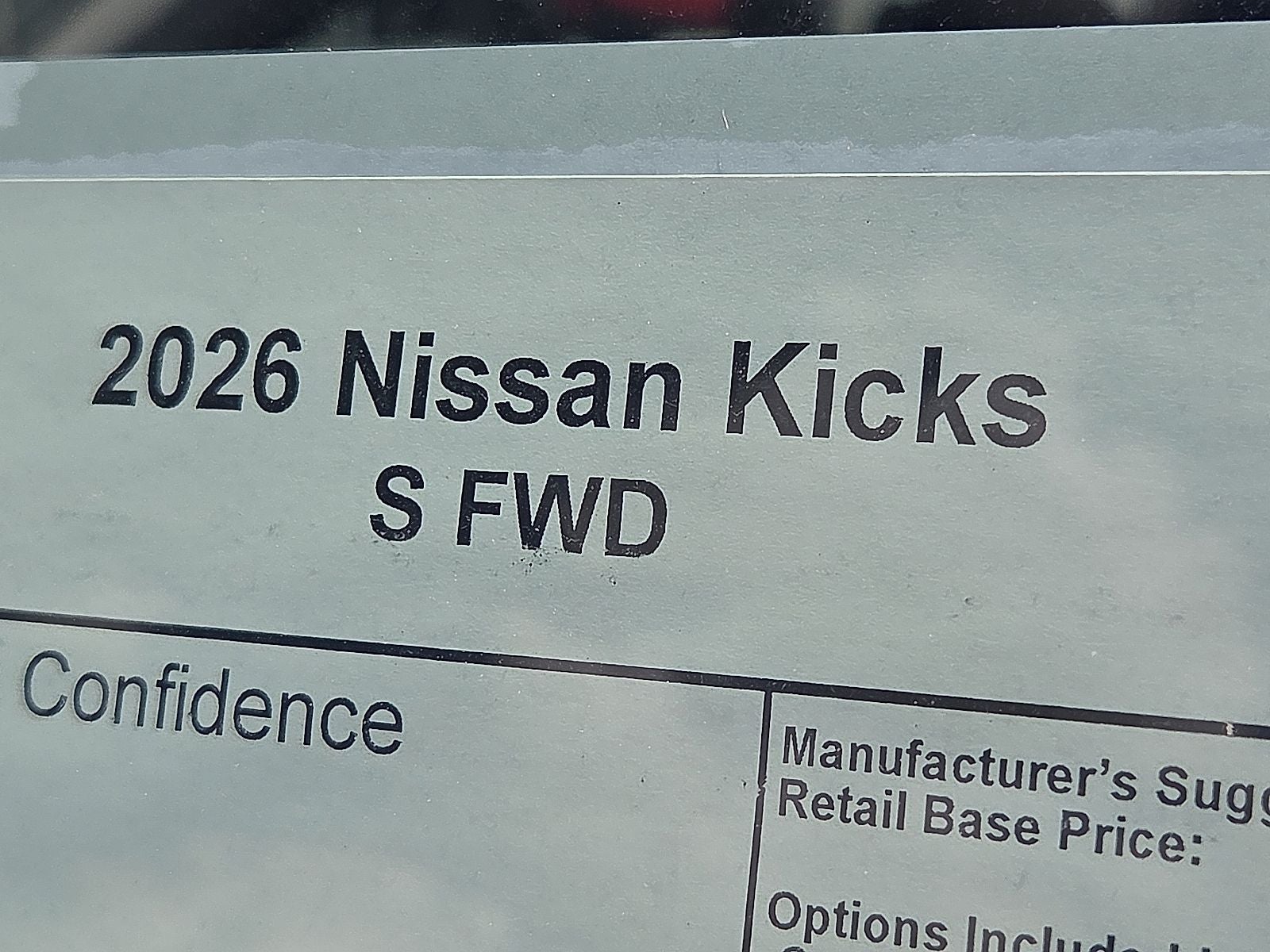 2026 Nissan Kicks S