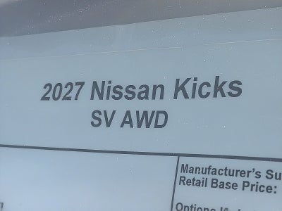 2027 Nissan Kicks SV