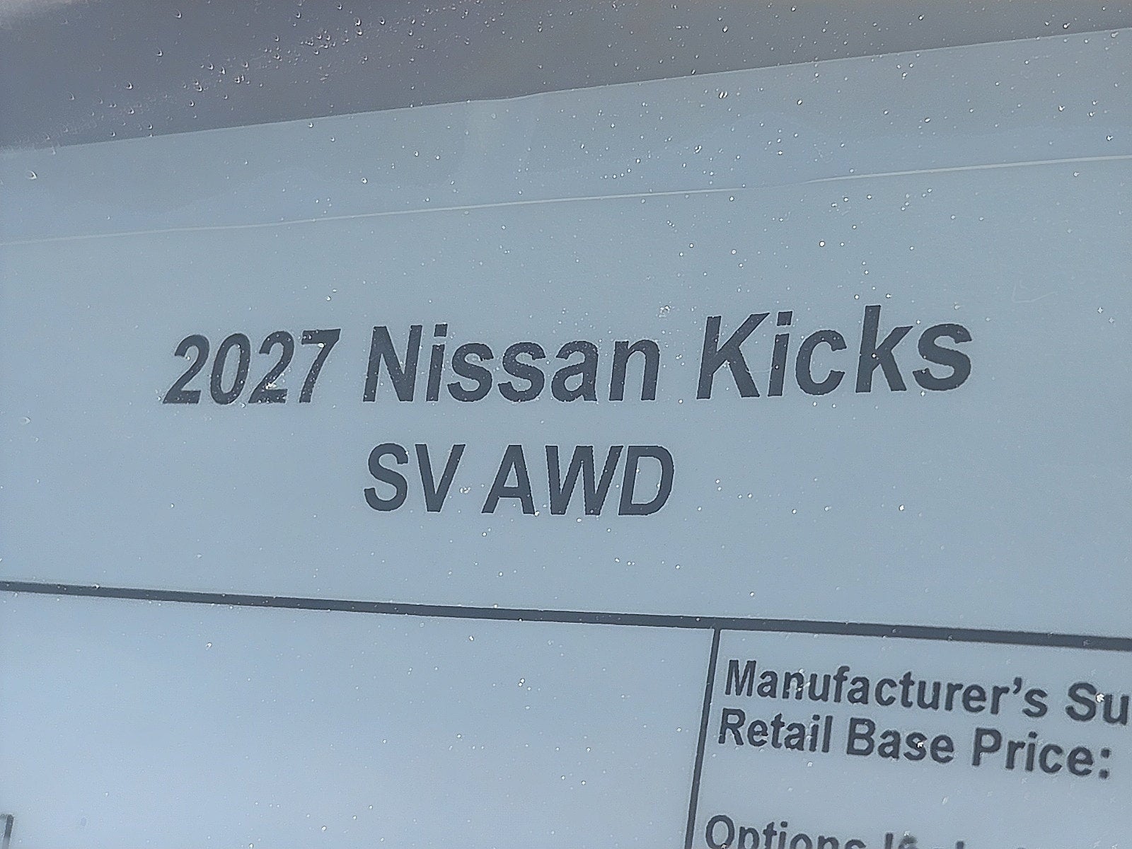 2027 Nissan Kicks SV