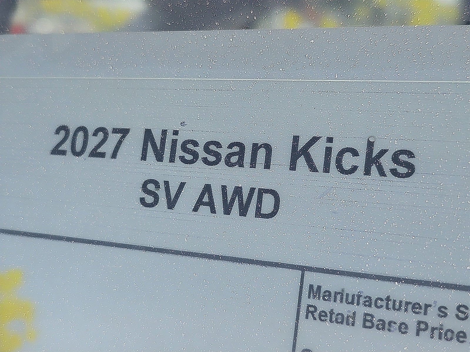 2027 Nissan Kicks SV