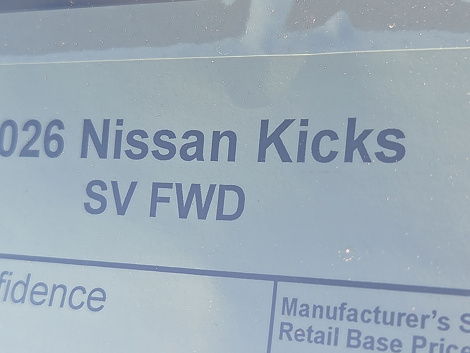 2026 Nissan Kicks SV