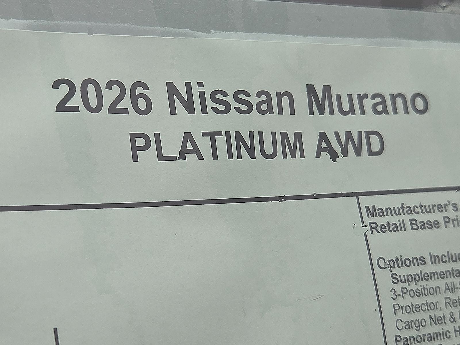 2026 Nissan Murano Platinum