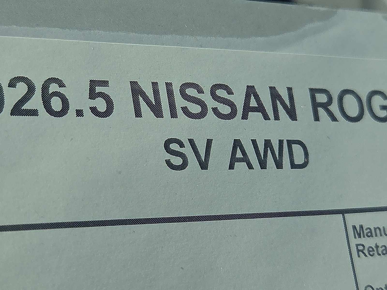 2026 Nissan Rogue SV