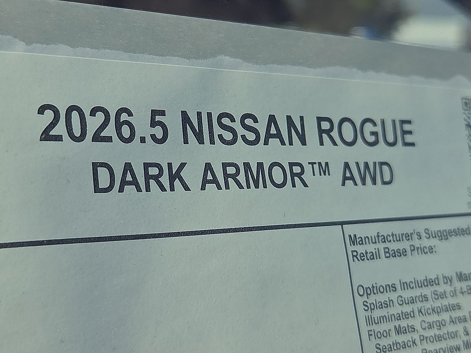 2026 Nissan Rogue Dark Armor™