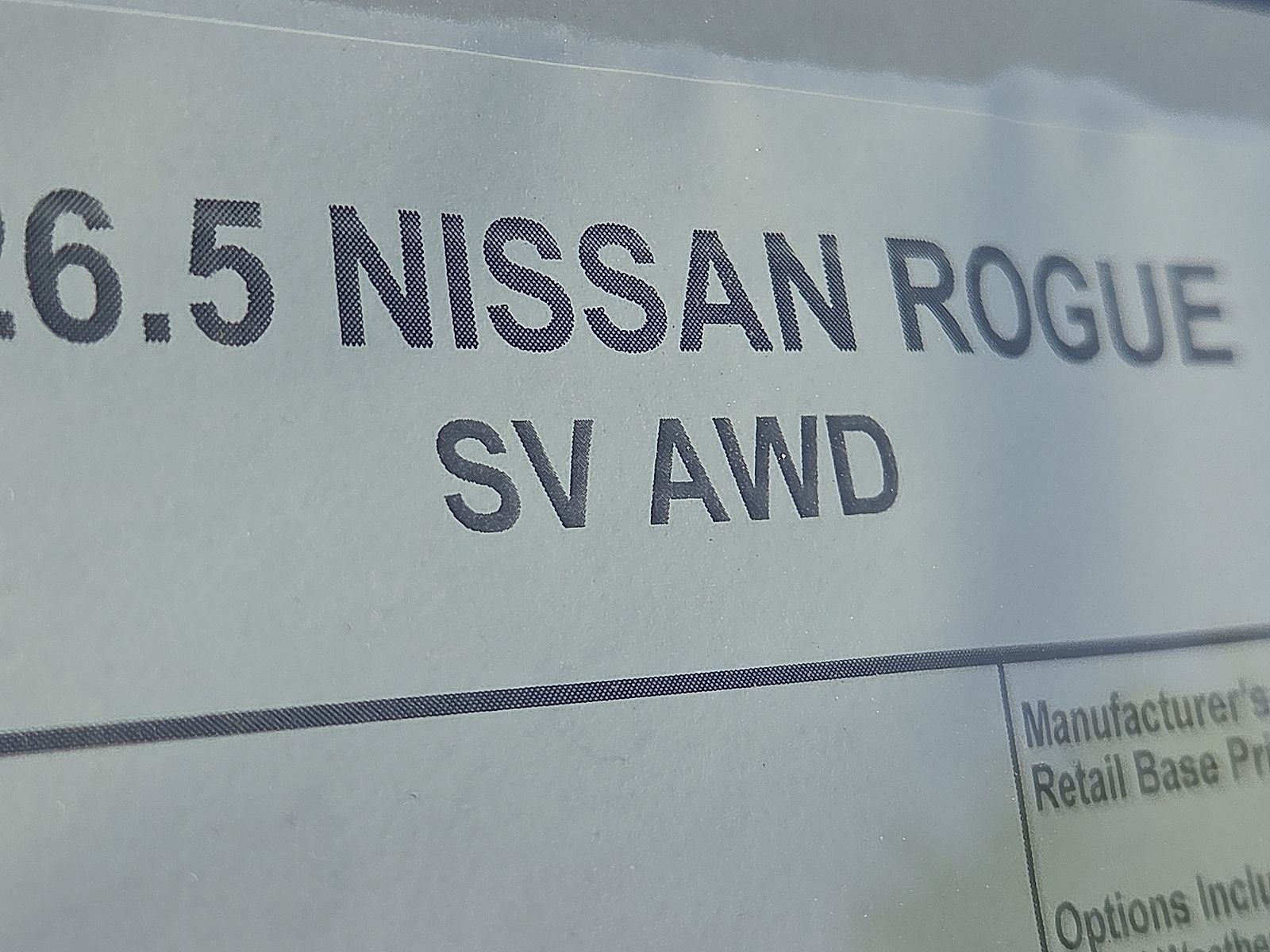 2026 Nissan Rogue SV