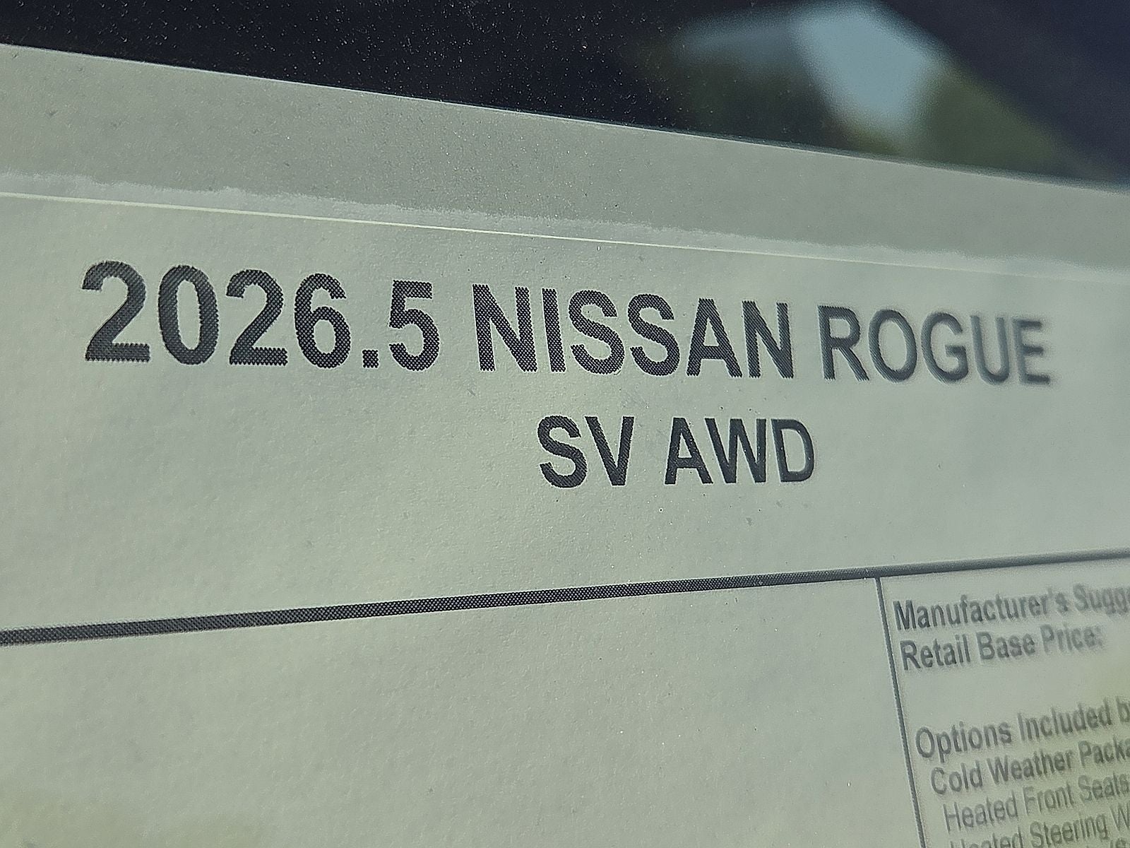 2026 Nissan Rogue SV
