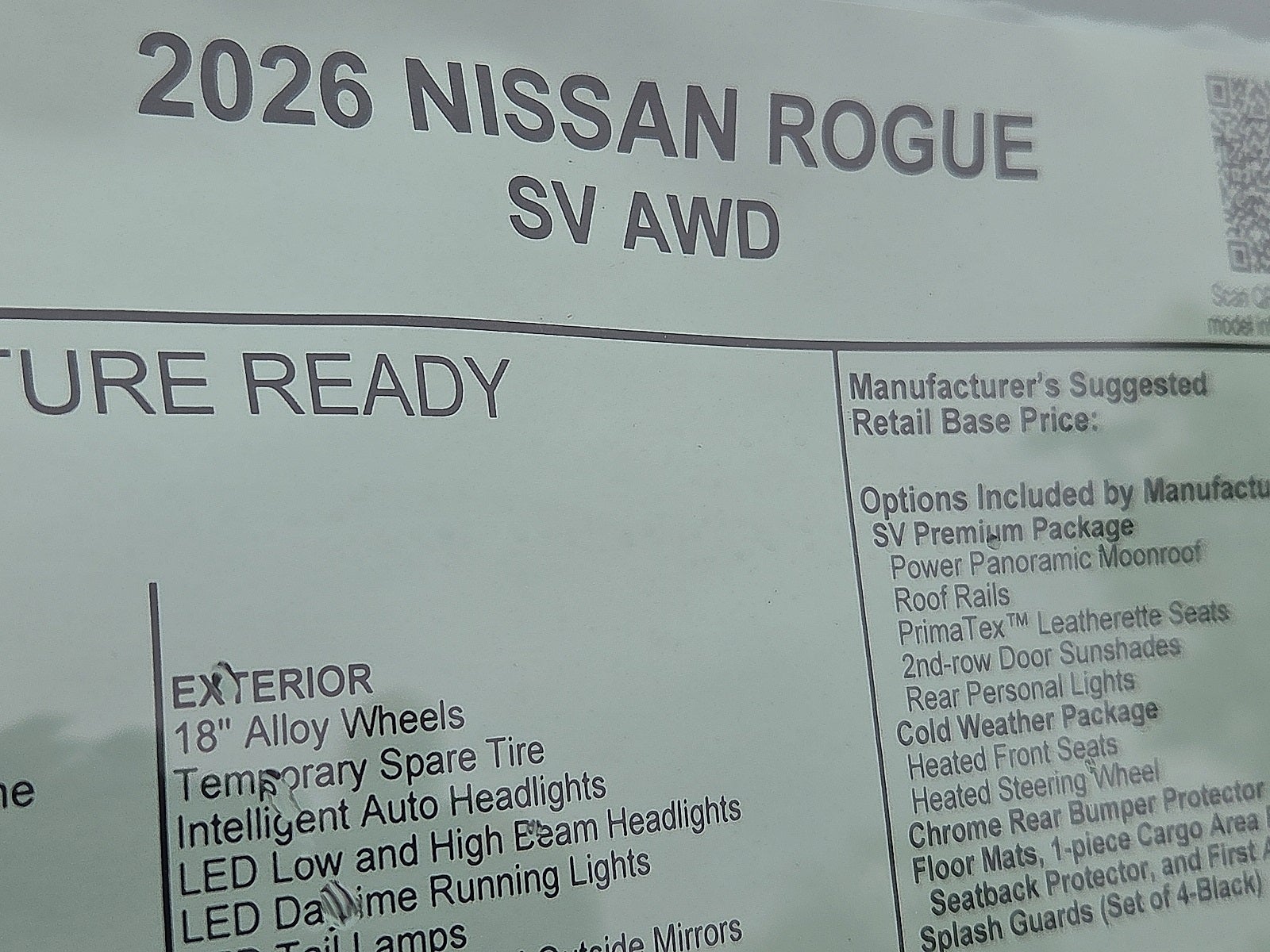2026 Nissan Rogue SV