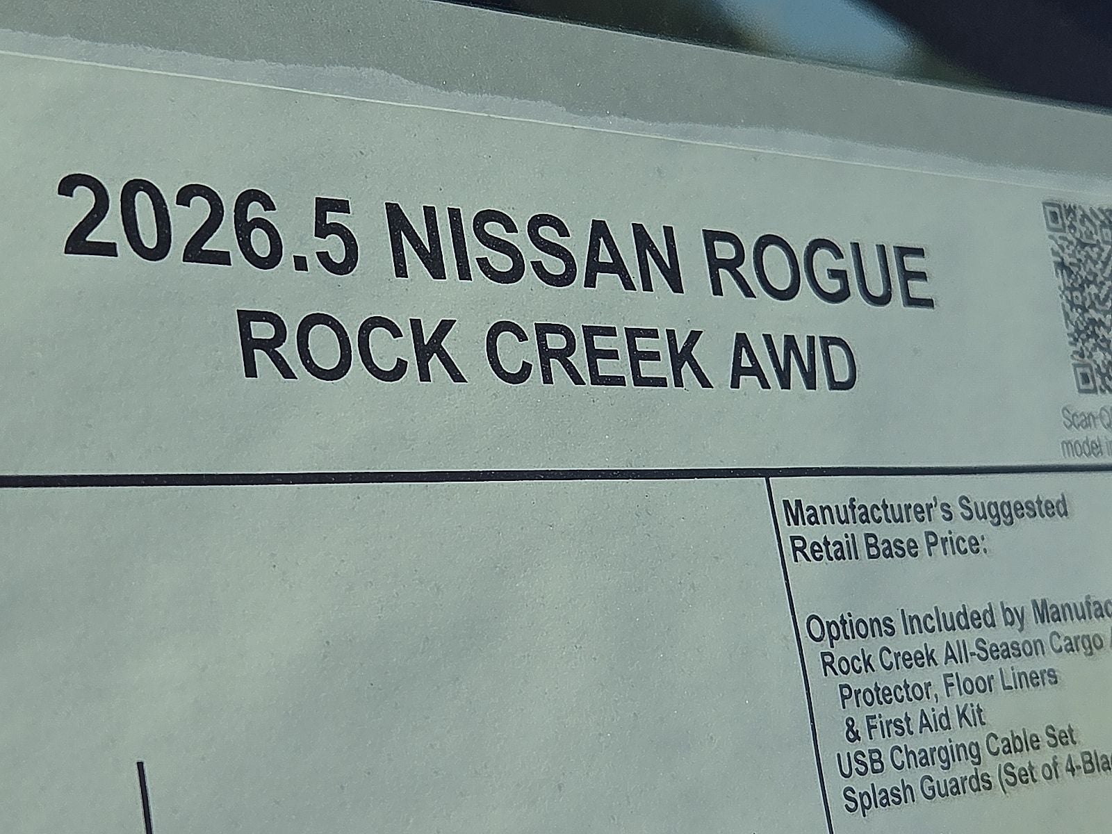 2026 Nissan Rogue Rock Creek®