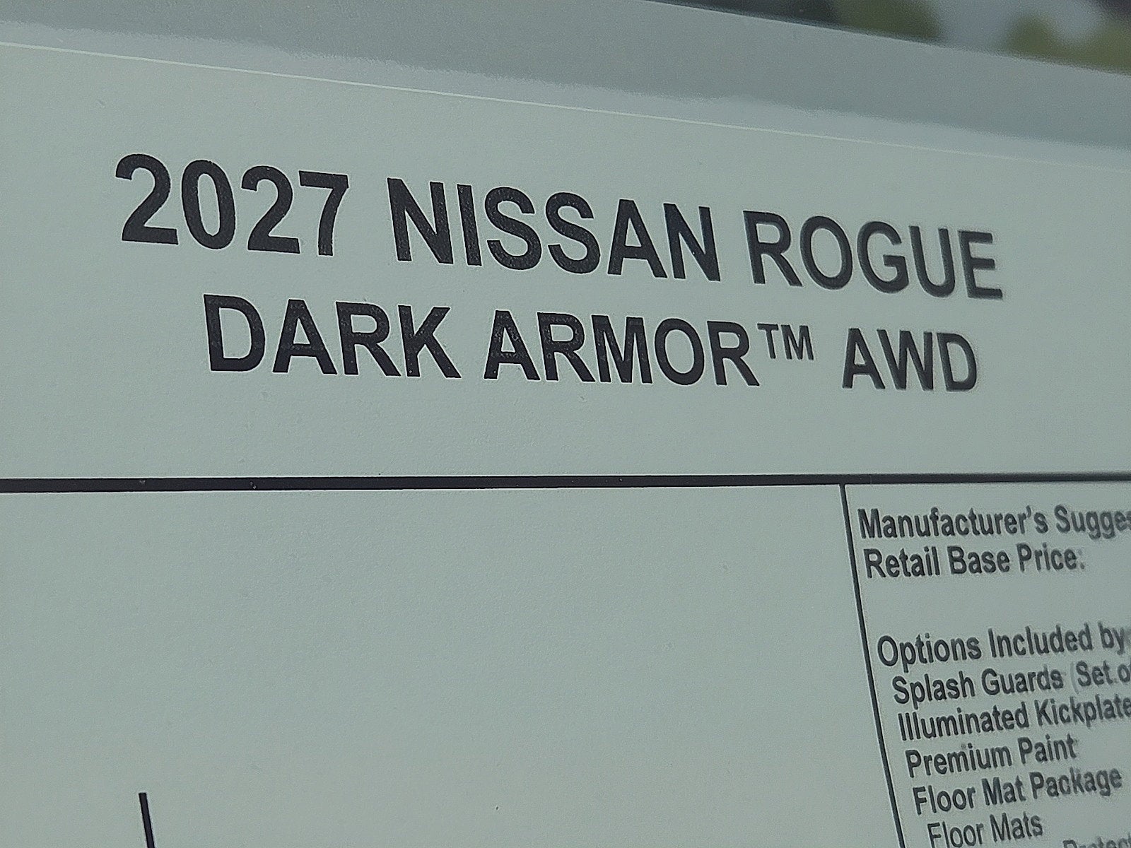 2027 Nissan Rogue Dark Armor™