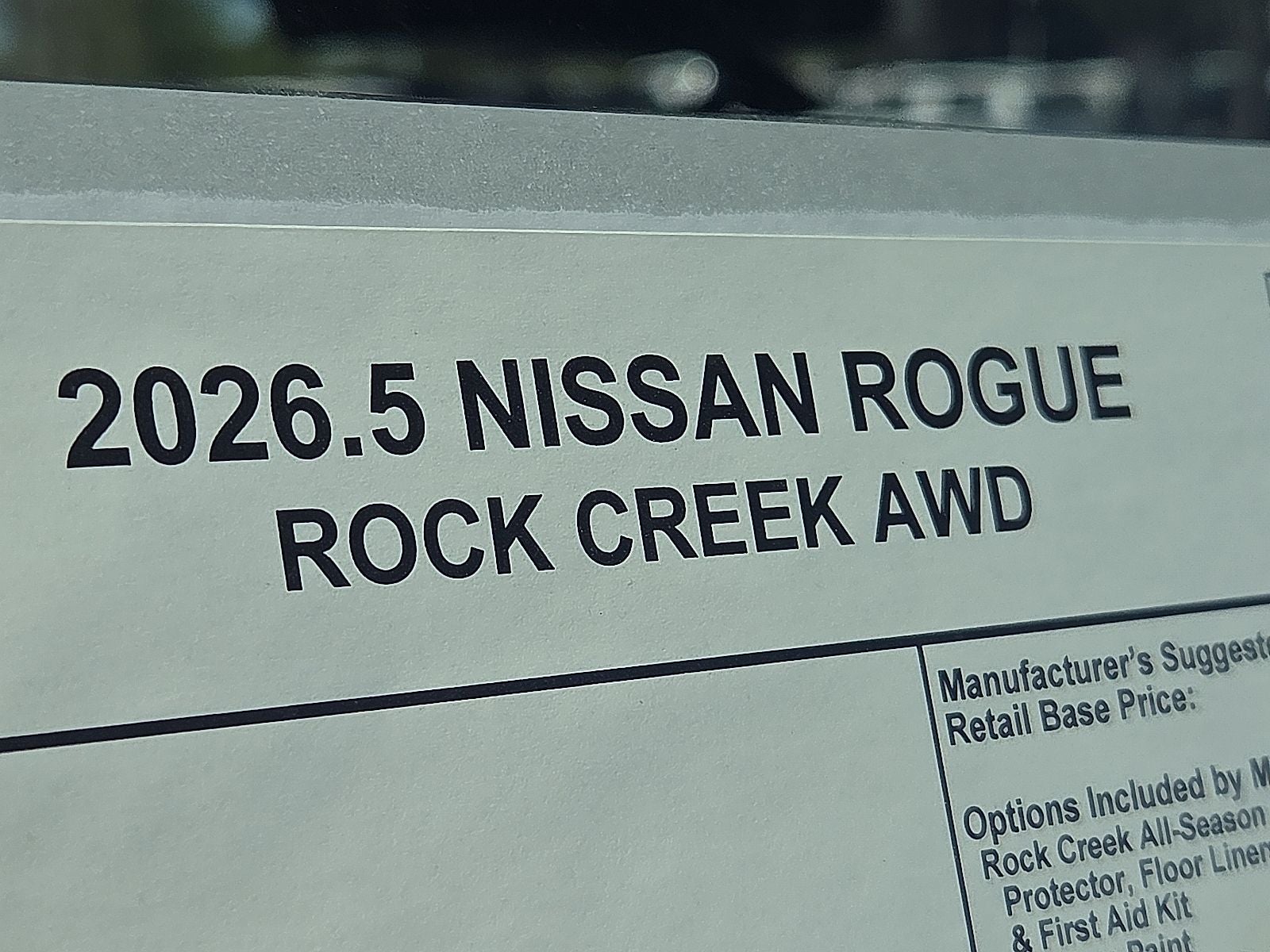 2026 Nissan Rogue Rock Creek®