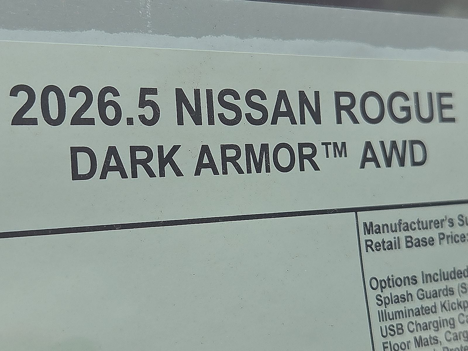 2026 Nissan Rogue Dark Armor