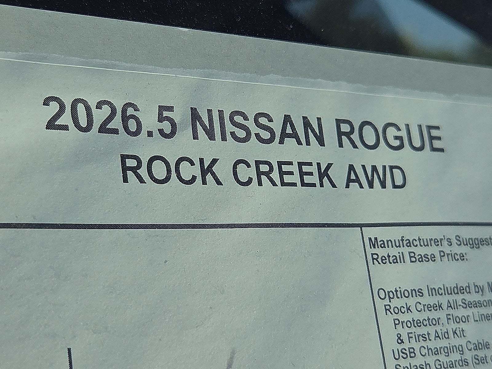 2026 Nissan Rogue Rock Creek®