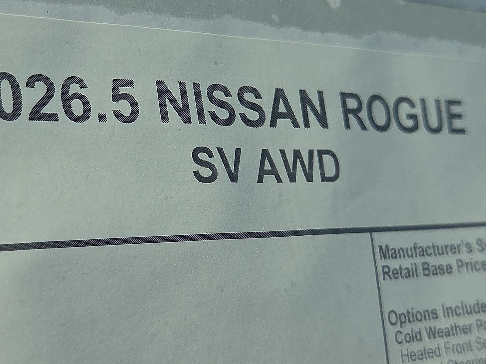 2026 Nissan Rogue SV