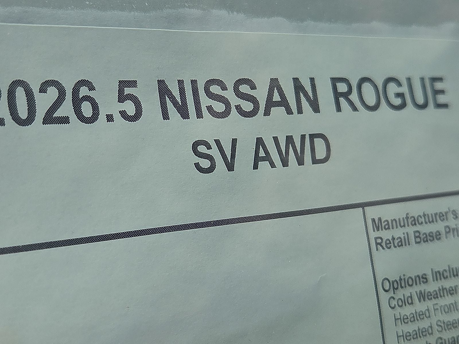 2026 Nissan Rogue SV