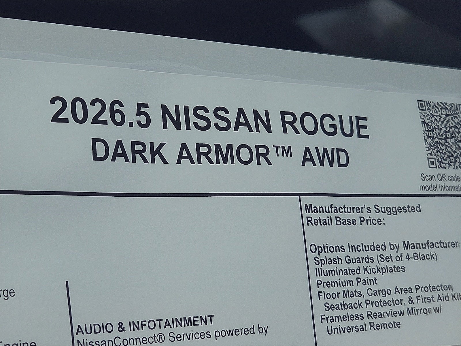 2026 Nissan Rogue Dark Armor™
