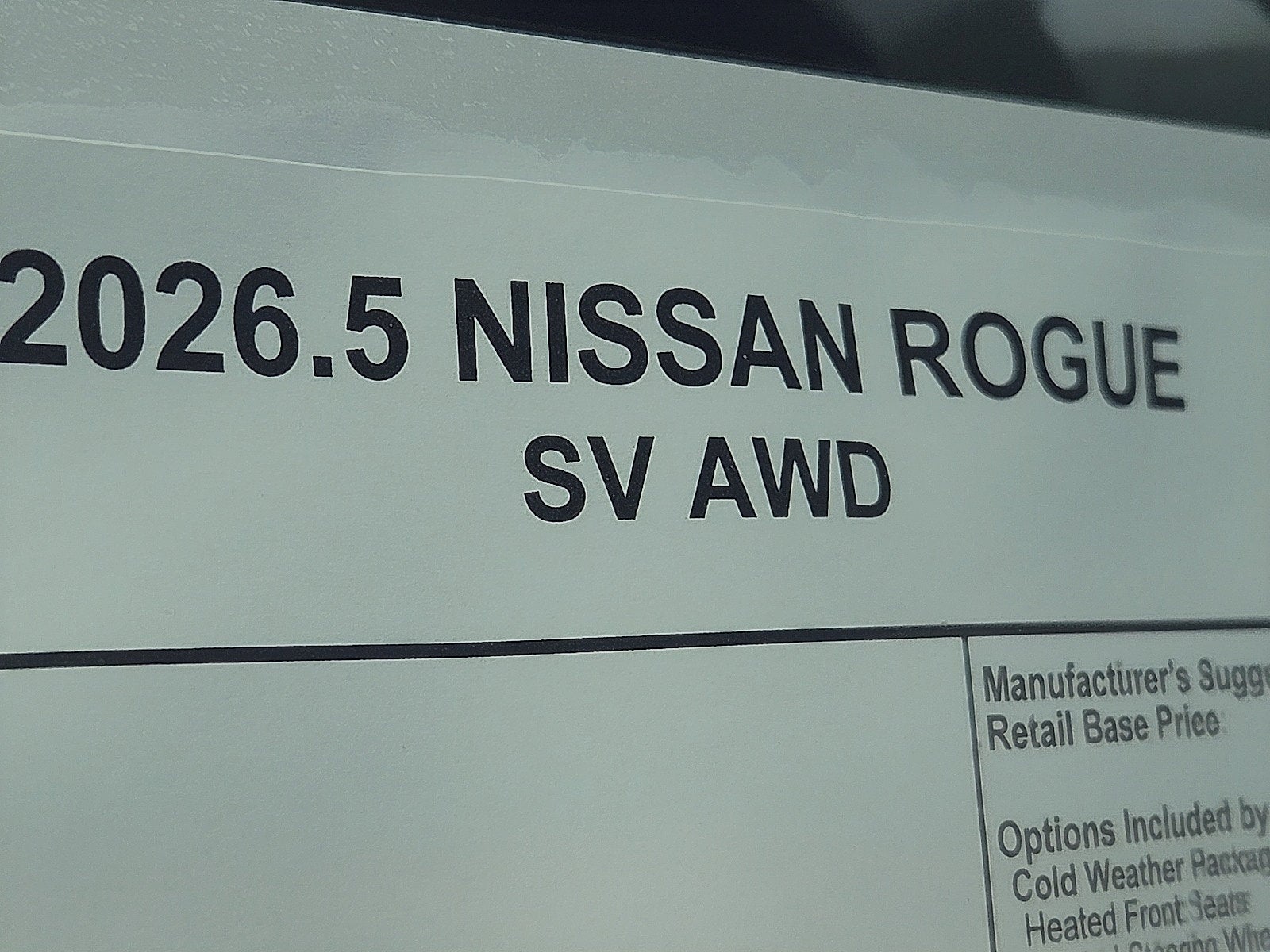 2026 Nissan Rogue SV