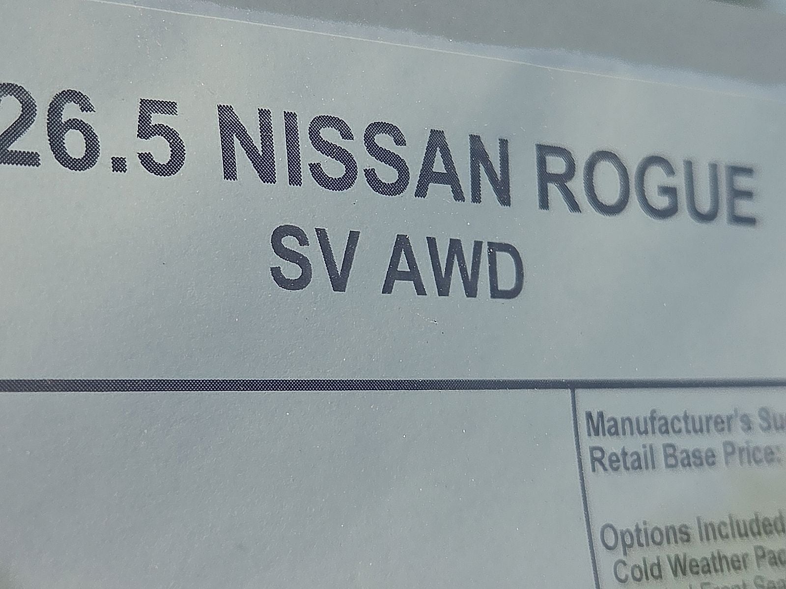 2026 Nissan Rogue SV