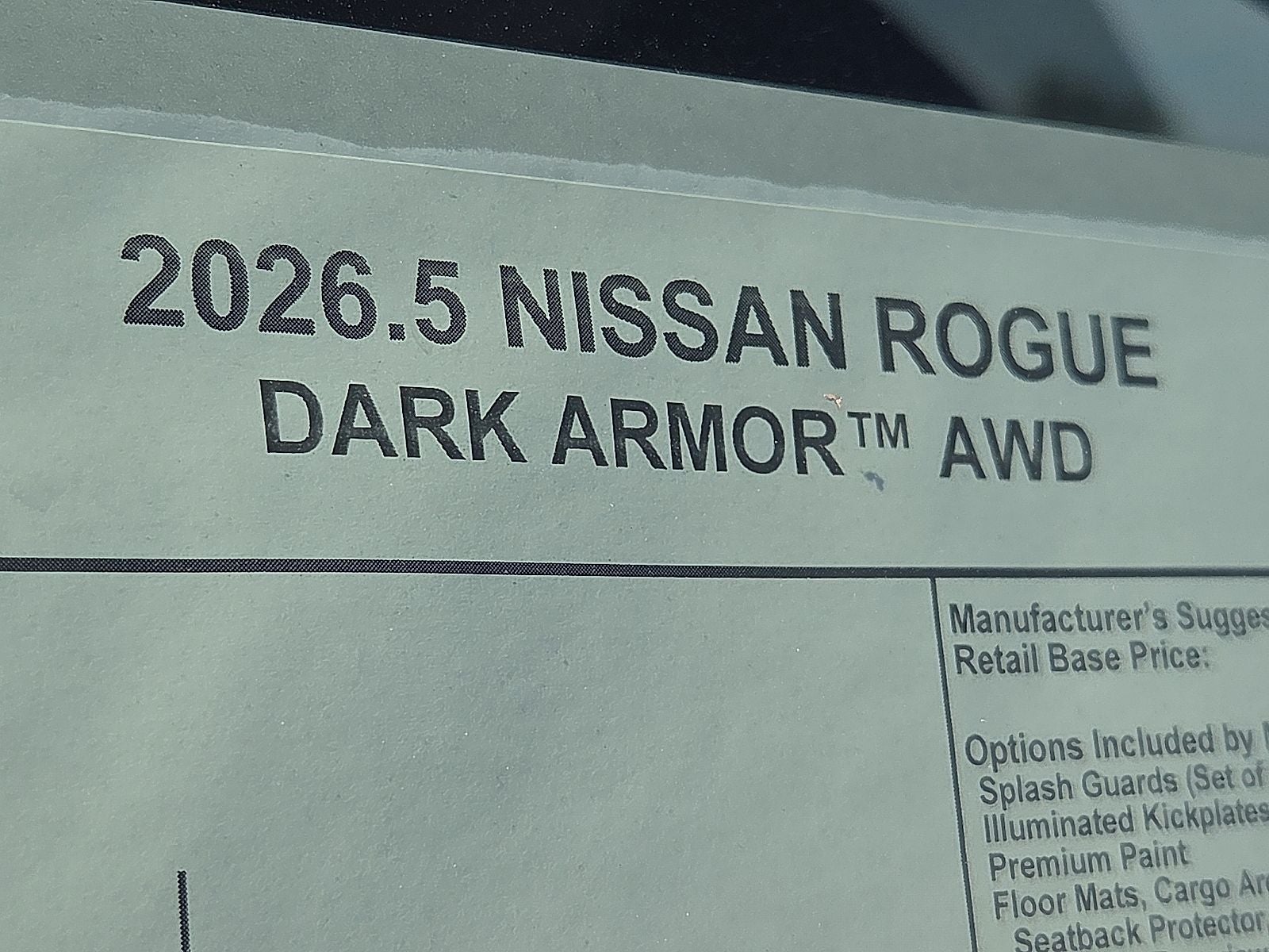 2026 Nissan Rogue Dark Armor™