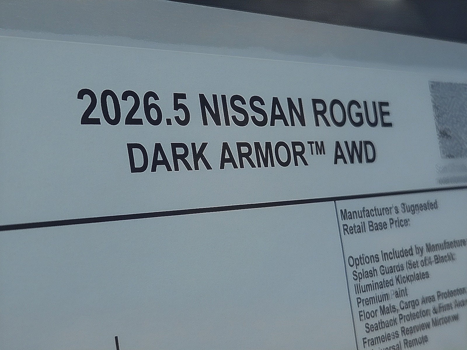 2026 Nissan Rogue Dark Armor™