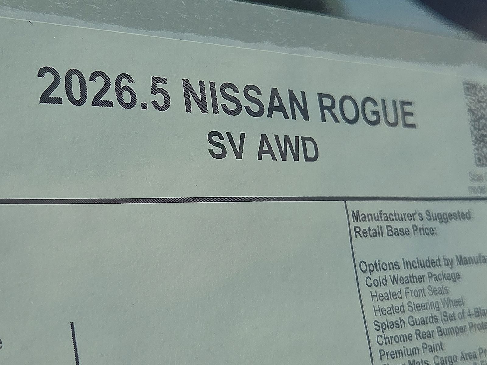 2026 Nissan Rogue SV
