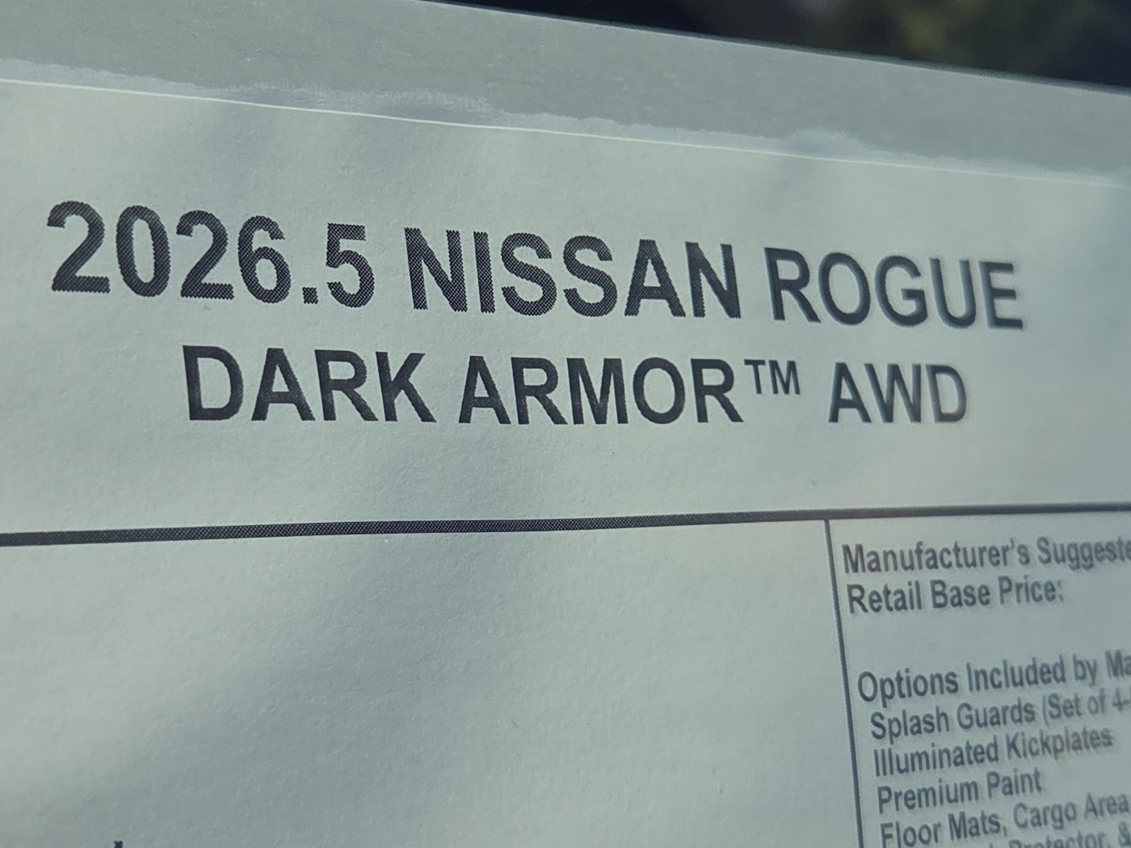 2026 Nissan Rogue Dark Armor™