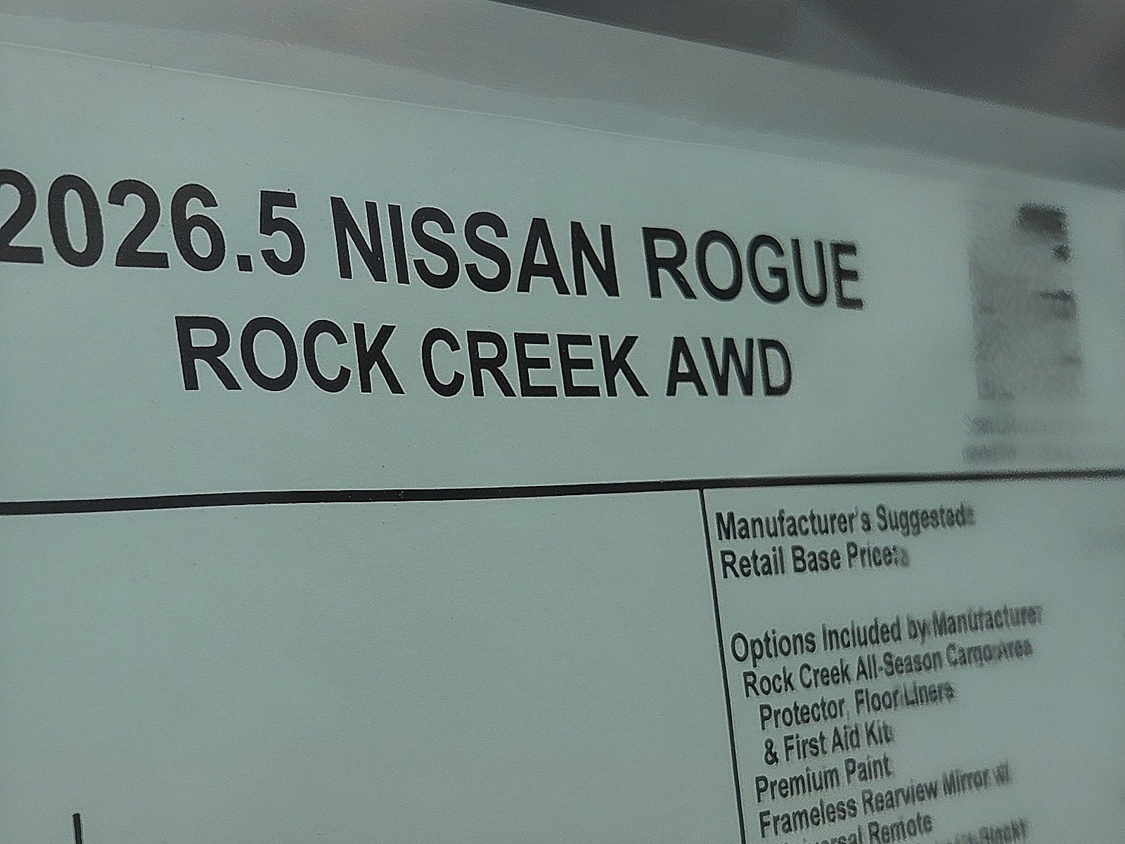 2026 Nissan Rogue Rock Creek®
