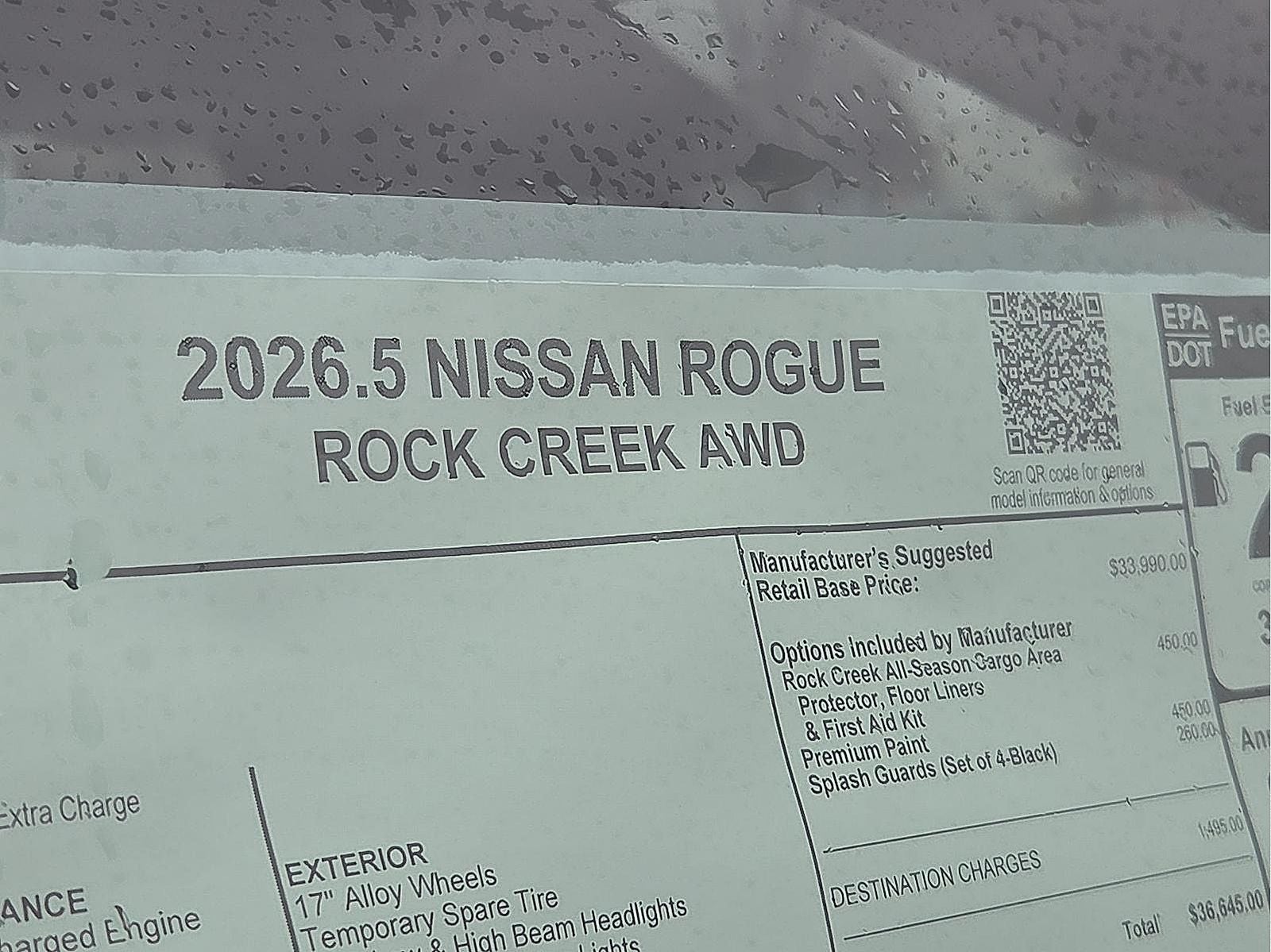2026 Nissan Rogue Rock Creek®