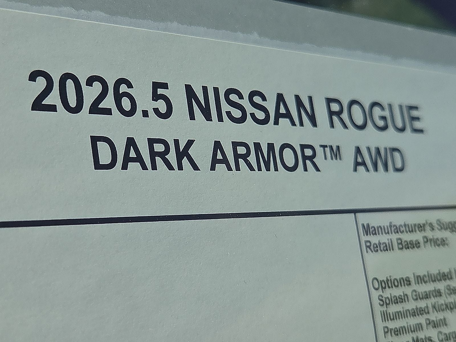 2026 Nissan Rogue Dark Armor™