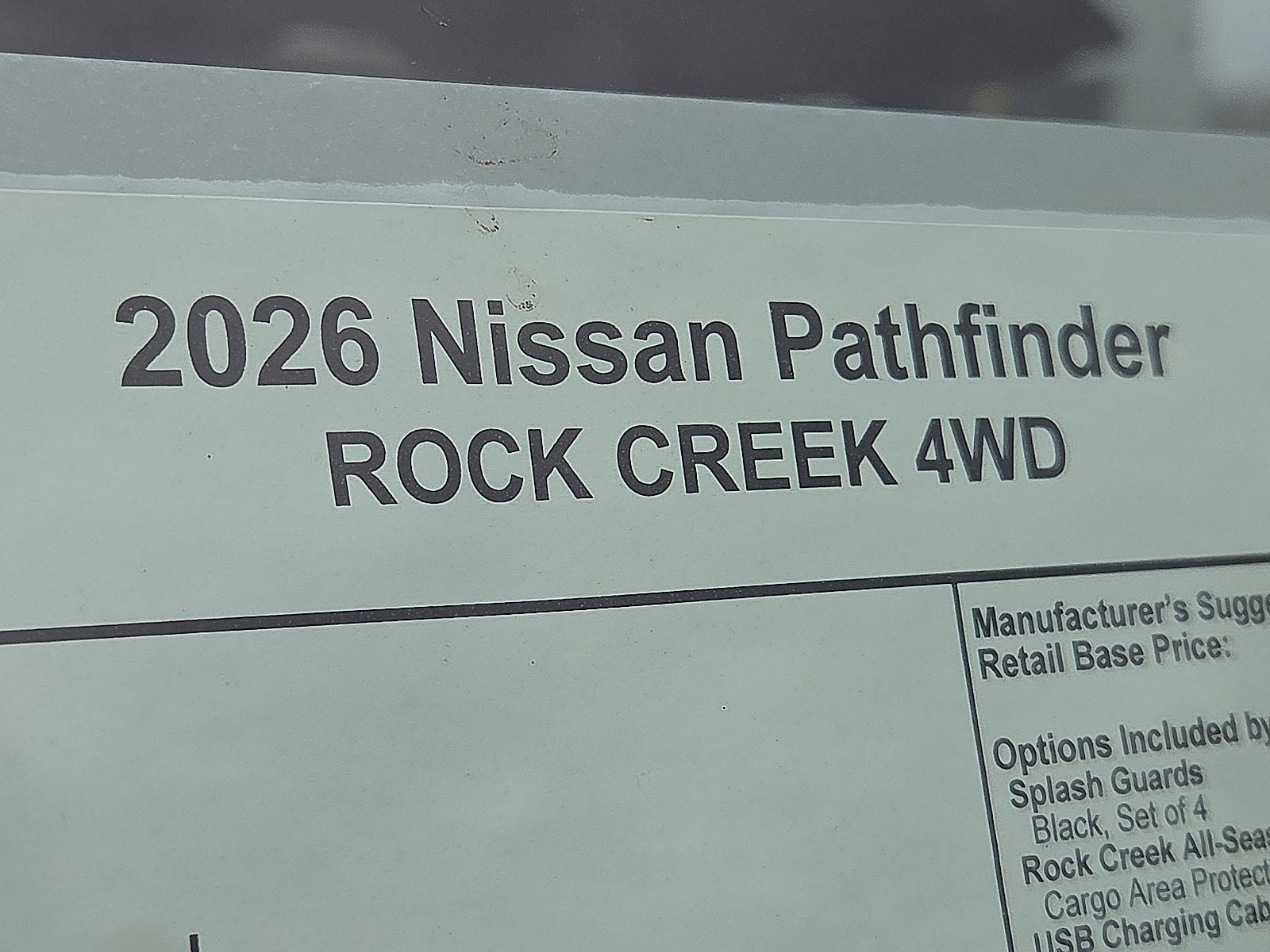 2026 Nissan Pathfinder Rock Creek®