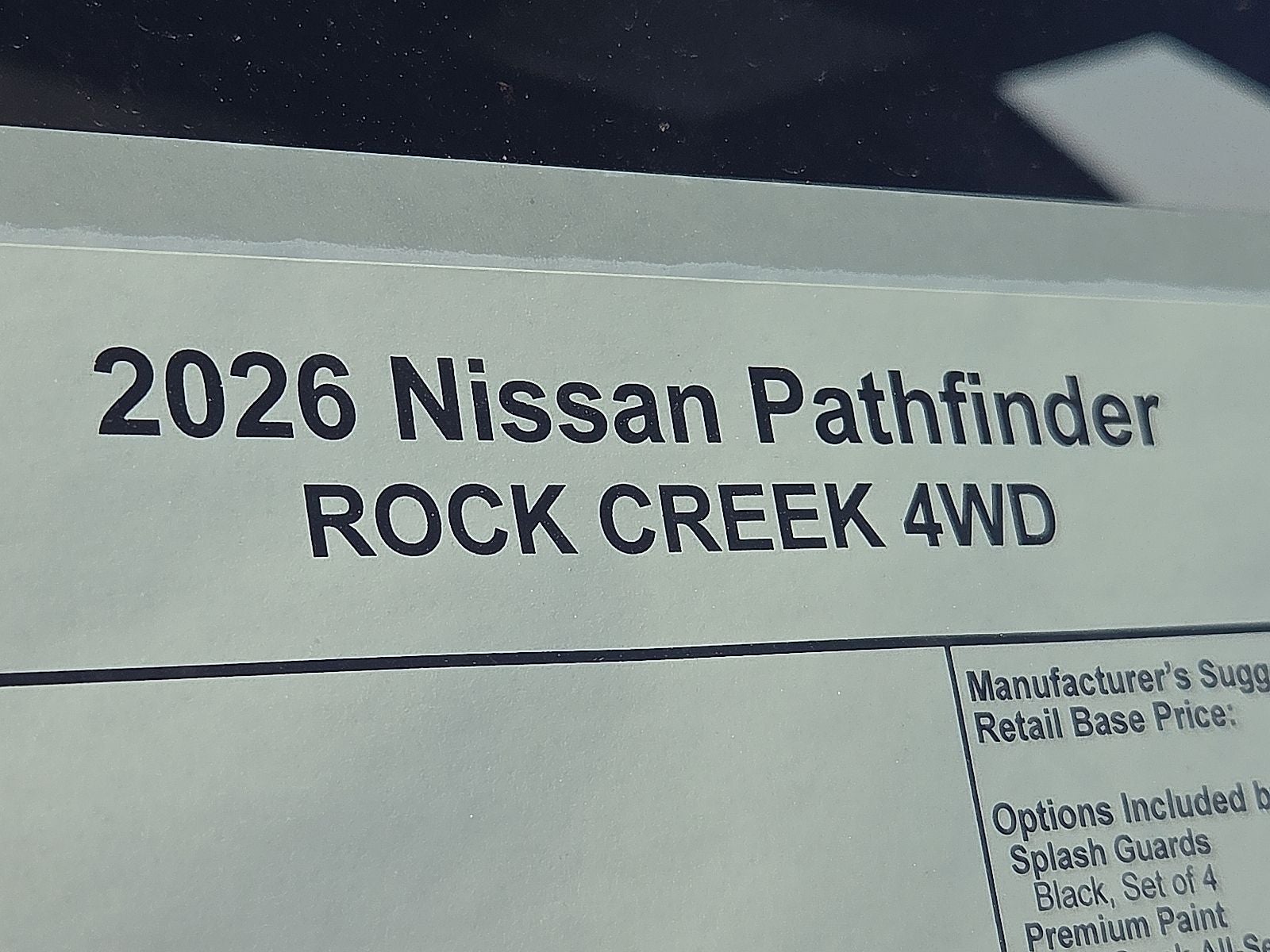 2026 Nissan Pathfinder Rock Creek®