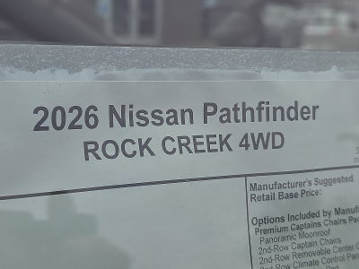 2026 Nissan Pathfinder Rock Creek®