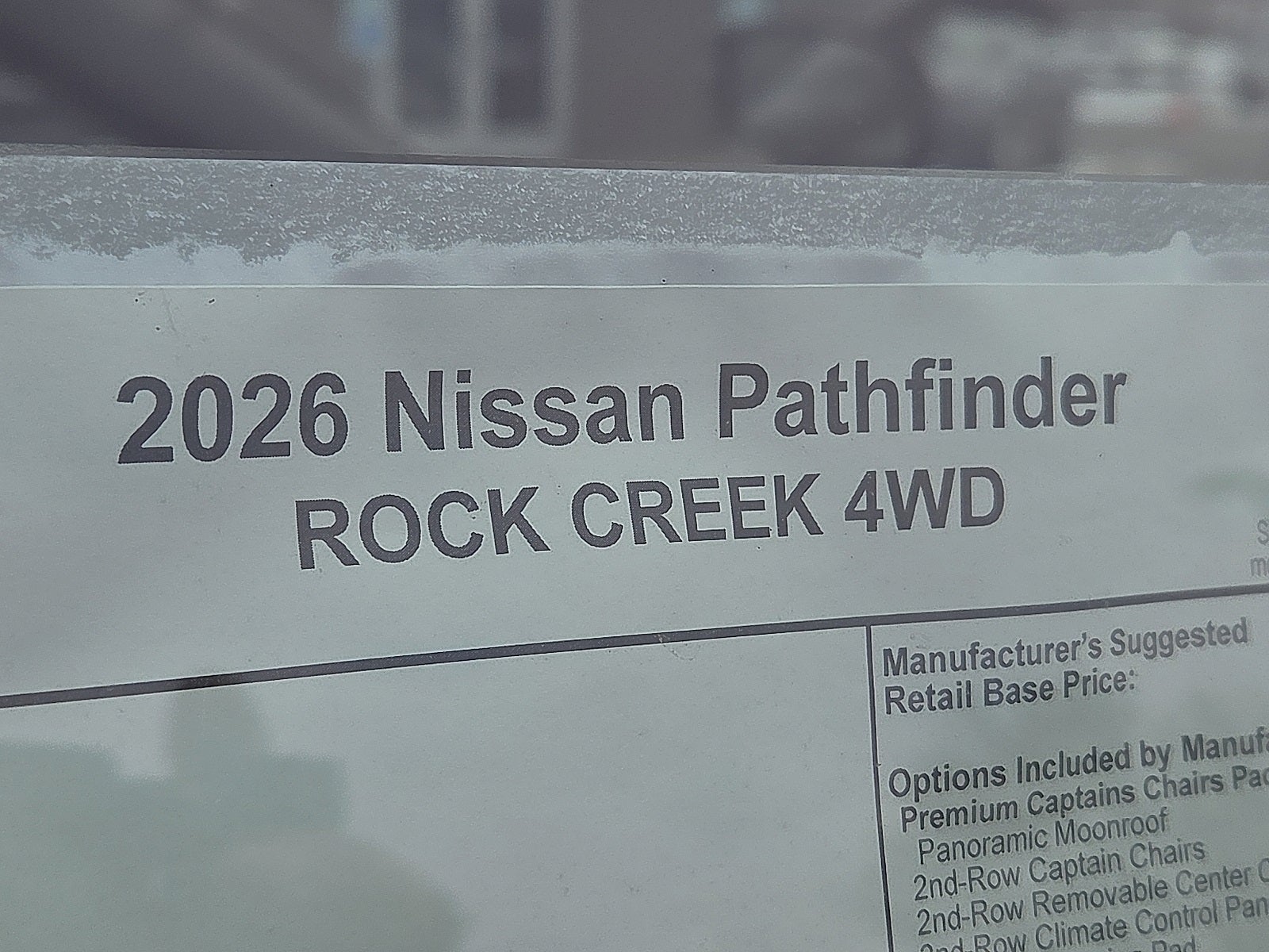 2026 Nissan Pathfinder Rock Creek®
