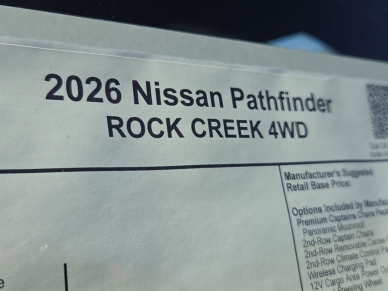 2026 Nissan Pathfinder Rock Creek®